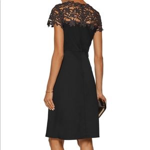 RAOUL Black Clementine Lace-panel Mini Dress, sz8